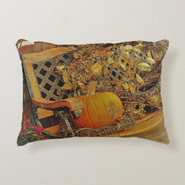 Fall Szene - Pumpkin und Bittersweet Vine auf der  Dekokissen