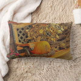 Fall Szene - Pumpkin und Bittersweet Vine auf der  Lendenkissen