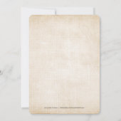 Fall Tan und Weiße Blume Brautparty Einladung (Rückseite)