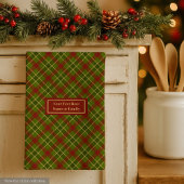 Fall Tartan Hand Towel Personalized Checkered Geschirrtuch