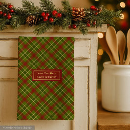 Fall Tartan Hand Towel Personalized Checkered Geschirrtuch