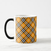 Fall Tartan Kariert Hallo Mein Name ist Pumpkin Or Verwandlungstasse (Links)