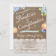 Fall Taufe Geburtstag in Spanisch / Bautizo Latino