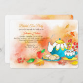 Fall Tea Einladung (Vorne/Hinten)