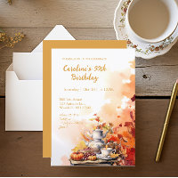 Fall Tea Party Elegant 90. Geburtstag