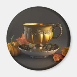 Fall Teacup Magnet