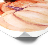 Fall Teddy Bear Baby Dusche Begrüßungszeichen Poster (Ecke)