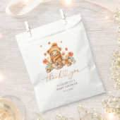 Fall Teddy Bear Pumpkin Baby Dusche Geschenktütchen (Ausgeschnitten)