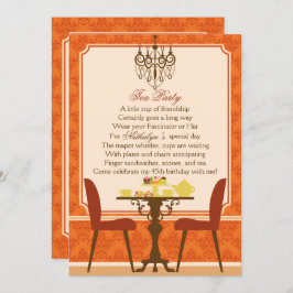 Fall Tee-Party Einladung