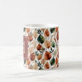 Fall-Terra-Cotta und Salbei-Blätter Kaffeetasse (Mittel)