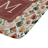 Fall-Terra-Cotta und Salbei-Blätter Schneidebrett (Ecke)