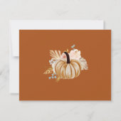 Fall Terracotta Advice and Wishes Bridal Shower (Rückseite)