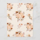 Fall Terracotta Blumenzehen Details Begleitkarte (Rückseite)