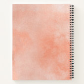 Fall Terracotta Boho Blume Hochzeitsnotiz Notizblock (Rückseite)