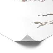 Fall Terracotta Burgundy Earthy Welcome Sign Poster (Ecke)