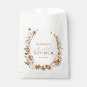 Fall Terracotta Floral Brautparty Geschenktütchen (Vorderseite)