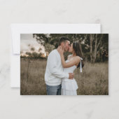 Fall Terracotta Foto Hochzeit Danke Karte (Rückseite)