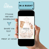 Fall Terracotta Wedding Gown Dress Brautparty Einladung