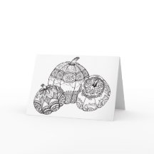 Fall Thanksgiving Pumpkin Card