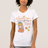 Fall Thema Frauen T-Shirt - "Pumpkin Gewürz" (Vorderseite)