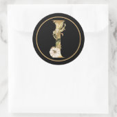 FALL THEMA GOLD MONOGRAM I MIT PUMPKINS RUNDER AUFKLEBER (Tasche)