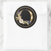 FALL THEMA GOLD MONOGRAM O MIT PUMPKINS RUNDER AUFKLEBER (Tasche)