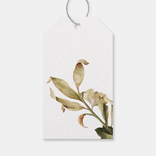 Fall Theme Baby Dusche Gefallen Geschenkanhänger (Rückseite)