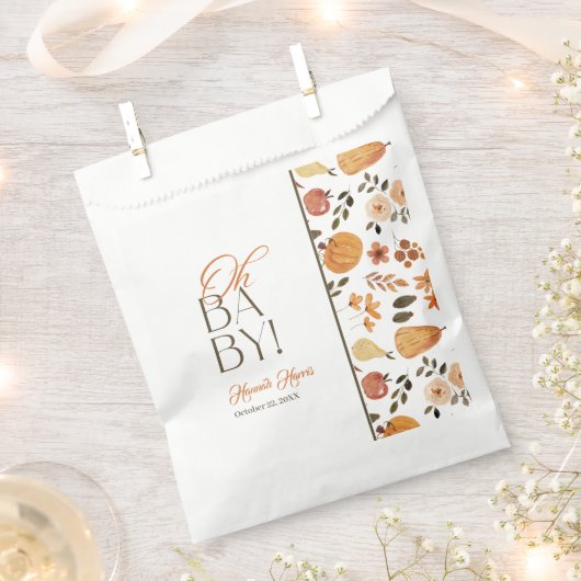 Fall Theme Baby Shower  Geschenktütchen (Ausgeschnitten)