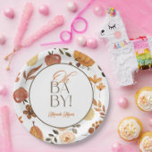 Fall Theme Baby Shower Invitation Pappteller (Party)