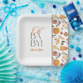 Fall Theme Baby Shower Pappteller (Party)