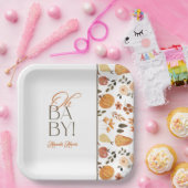 Fall Theme Baby Shower Pappteller (Party)