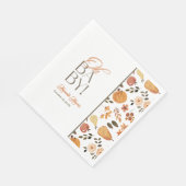 Fall Theme Baby Shower  Serviette (Ecke)