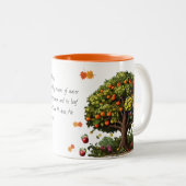 Fall Theme Bible Verse Tasse (VorderseiteRechts)
