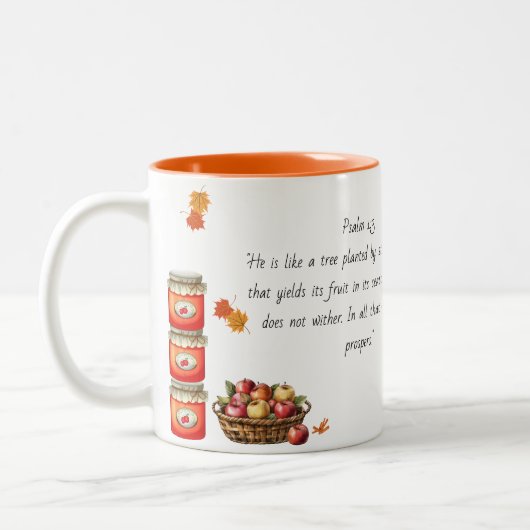 Fall Theme Bible Verse Tasse (Links)