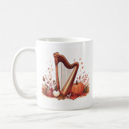 Fall Theme Harp Pumpkin Tasse