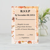 Fall Theme Hochzeit oder Dusche UAWG Einladung (Stehend Vorderseite)