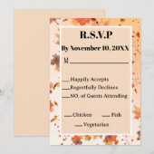 Fall Theme Hochzeit oder Dusche UAWG Einladung (Vorne/Hinten)