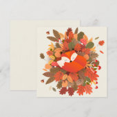 Fall Theme Holiday Card Feiertagskarte (Vorne/Hinten)