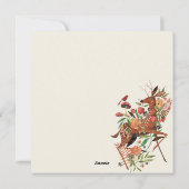 Fall Theme Holiday Card Feiertagskarte (Rückseite)