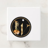 Fall Theme Monogram mit Pumpkin DANKE Geschenkanhänger (Beispiel)