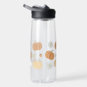 Fall Theme Pumpkin, Acorn, Daisy Pattern Trinkflasche (Rechts)