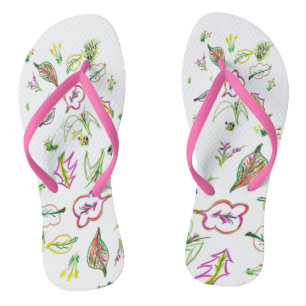 Fall Theme Slippers Flip Flops Badesandalen