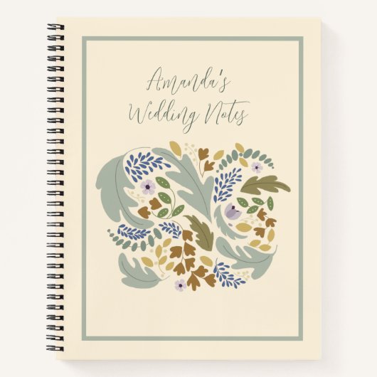 Fall Theme Wedding Plans Notizblock (Vorderseite)