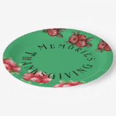 Fall Themed Erntedank Pappteller (Schrägansicht)