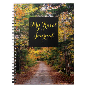 Fall Themed Landschaftlich Travel Journal Notizblock