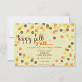 Fall Themed Party Einladung (Vorderseite)