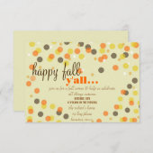 Fall Themed Party Einladung (Vorne/Hinten)