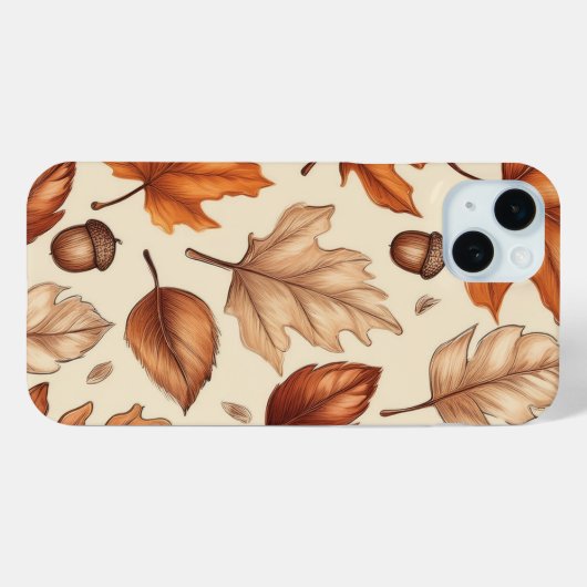 Fall Themed Pattern Case-Mate iPhone Hülle (Rückseite (Horizontal))