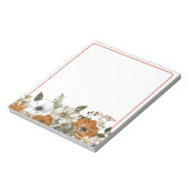 Fall Themed Personalisiert Notizblock (Rotiert)