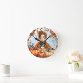 Fall themed Wall Clock Runde Wanduhr (Zuhause)